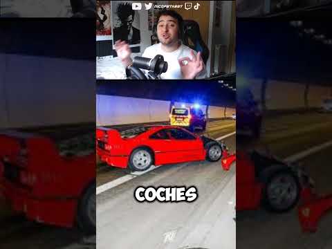 Estampo el coche de su padre… (Ferrari F40)