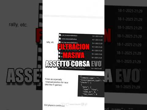 Filtración masiva de Assetto Corsa EVO