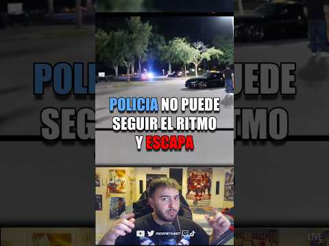 Escapa de la policía marcha atrás…