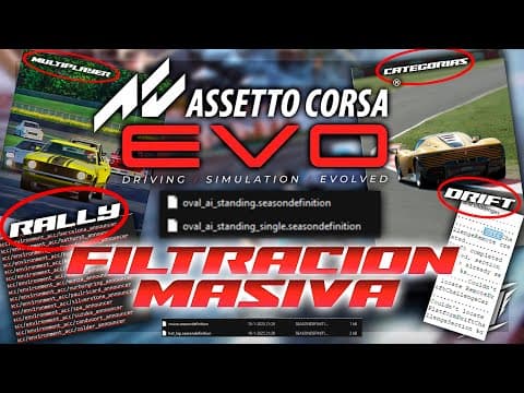 FILTRACIÓN masiva de Assetto Corsa EVO: rally, óvalo, dirt y 78 coches nuevos