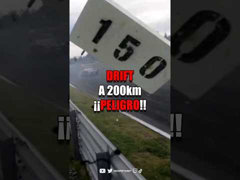 El peligro de driftear a 200 km/h